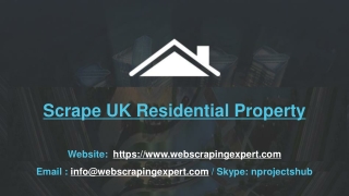 Scrape UK Residential Property