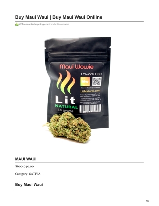 Maui Waui
