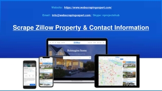 Scrape Zillow Property & Contact Information
