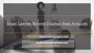 Scrape Lawyers Reviews Database from Avvo.com