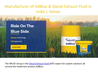 Diesel Exhaust Fluid in India