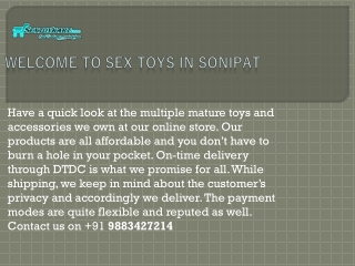 Sex Toys in Sonipat