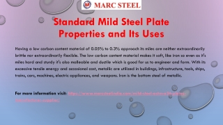 Standard Mild Steel Plate Properties and Its Uses