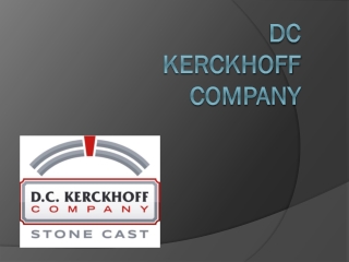 Cast Stone Concrete Products - DC Kerckhoff Company