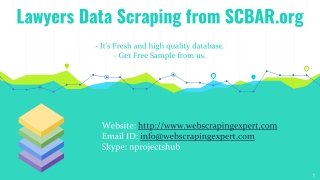 Lawyers Data Scraping from SCBAR.org