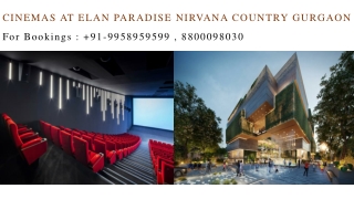 Elan Paradise Cinemas Screen Nirvana Country, Elan Paradise Cinemas Layouts, 995