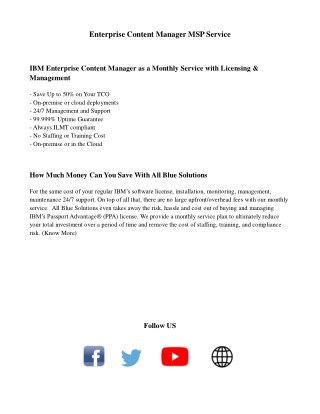 Enterprise Content Manager MSP Service-Allbluesolutions.com