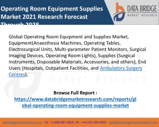 Operating Room Equipment and Supplies Market pdf