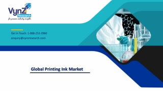 Global Printing Ink Market – Analysis and Forecast To 2027