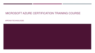 certification on azure
