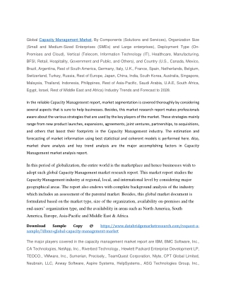 Capacity Management Market