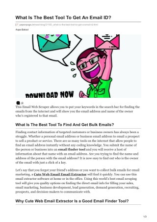 1What Is The Best Tool To Get An Email ID
