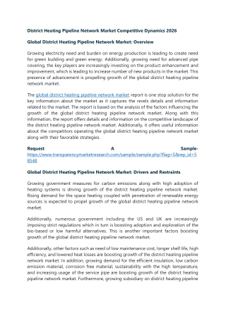 District Heating Pipeline Network Market Competitive Dynamics 2026