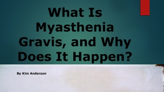 Myasthenia gravis