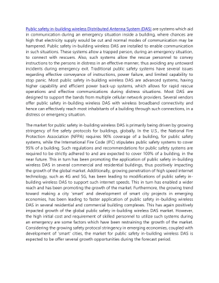 Public Safety in-Building Wireless Distributed Antenna System (DAS) Market