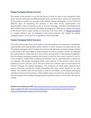 Display Packaging Market