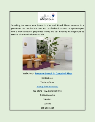 Property Search in Campbell River | Themayteam.ca