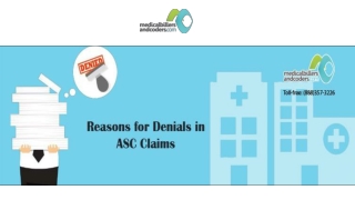 Reasons for Denials in ASC Claims