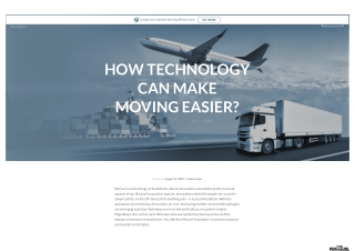 How technology can make moving easier?