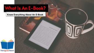 What Is An E-Book