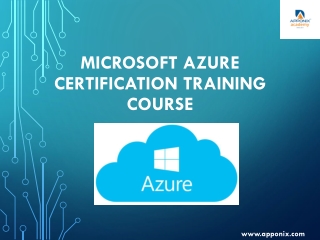 Microsoft Azure Certification Training Course