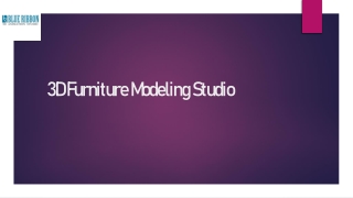 3D Furniture Modeling Studio