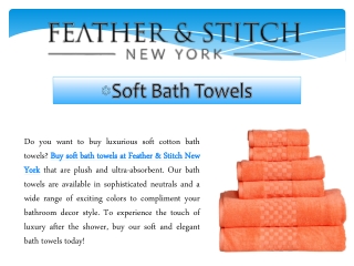 Soft Bath Towels