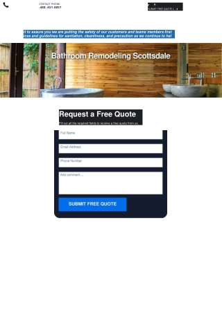 Bathroom remodel Scottsdale