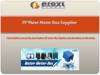 PP Water Meter Box Supplier in India