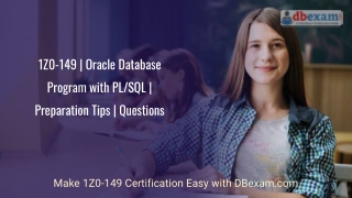 1Z0-149 | Oracle Database Program with PL/SQL | Preparation Tips | Questions