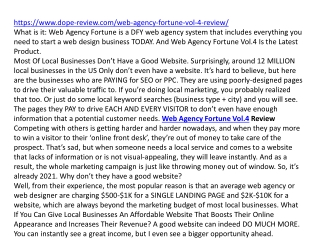 Web Agency Fortune Vol.4 Review