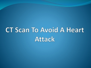 Heart Problems Detected by CT Scan