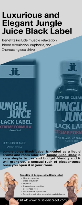 Luxurious and Elegant Jungle Juice Black Label