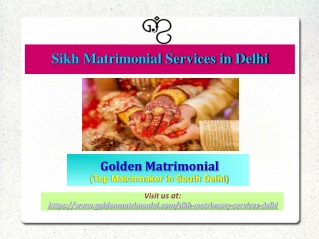 Sikh Matrimonial Services in Delhi