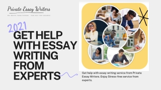 Get Help With Essay Writing Today from - PrivateEssayWriters