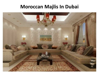 Moroccan Majlis In Dubai