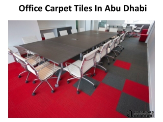 Office Carpet Tiles In Abu Dhabi
