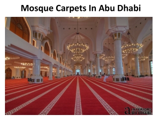 Mosque Carpets In Abu Dhabi