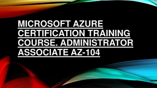 Microsoft Azure Certification Training Course