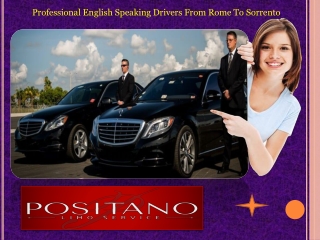 Professional English Speaking Drivers From Rome To Sorrento