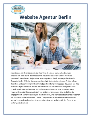 Website Agentur Berlin - Computerbutler.de