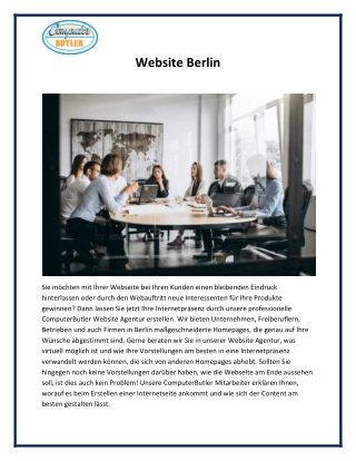 Website Berlin