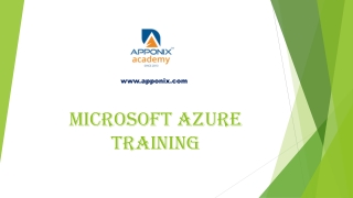Microsoft Azure training