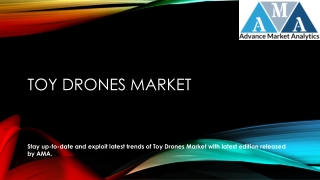 Toy Drones Market Opportunities Keep the Bullish Growth Alive