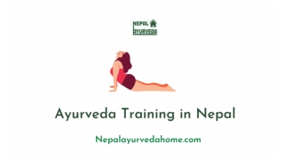 Ayurveda Training in Nepal - Nepal Ayurveda Home