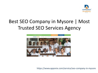 Best SEO Company in Mysore