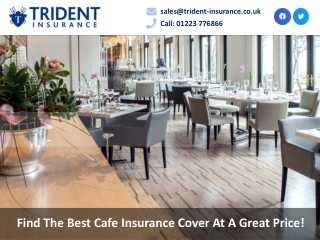 Find The Best Cafe Insurance Cover At A Great Price!