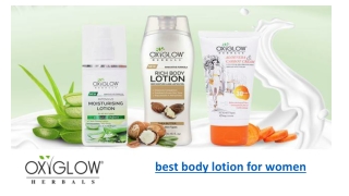 Best Body Lotion For Women