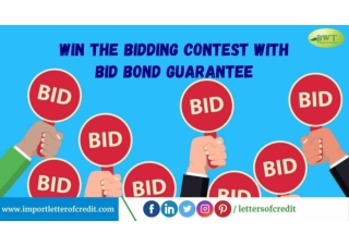 Bid Bond Guarantee | Tender Guarantee | Bank Guarantee for Construction