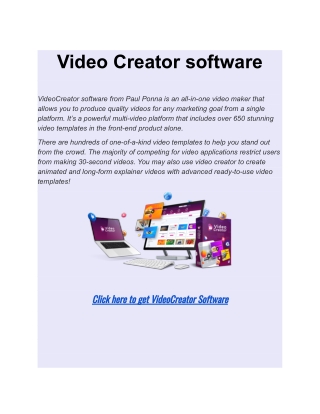 Video Creator Software